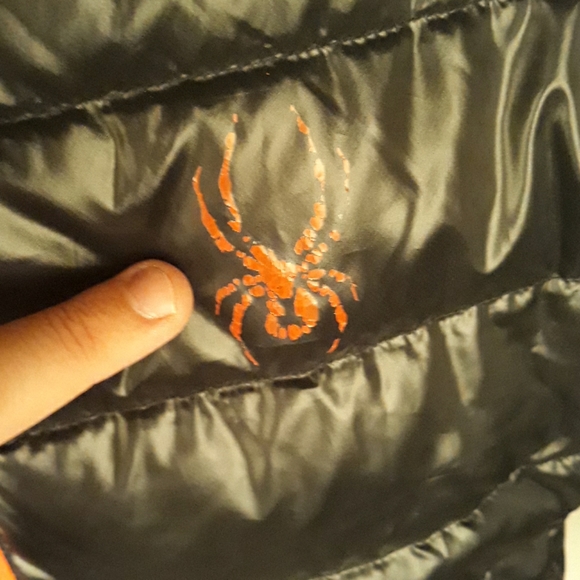 SPYDER Black Puffer Full Zip Mens XL Duck Down Jacket - Picture 3 of 7